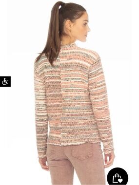 Hello Nite multicolor stripe knit crewneck sweater